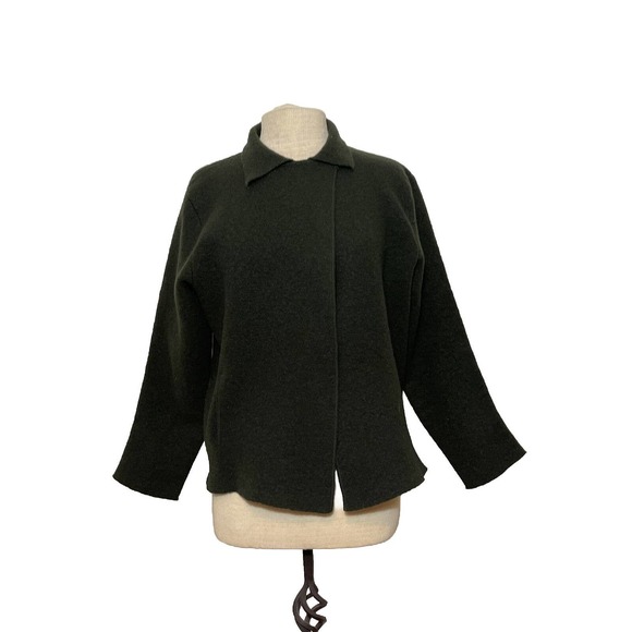 Eileen Fisher Women’s M Wool Jacket Gray - Picture 1 of 8